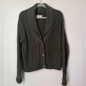 Anthropologie Pilcro green cardigan sweater size XS